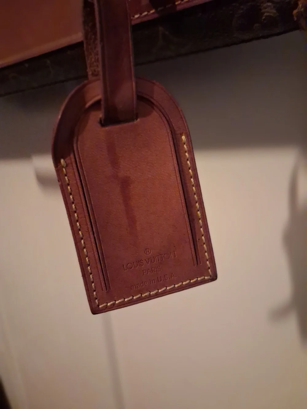 Authentic Louis Vuitton Monogram Canvas Suit/Garment Bag with Leather Trim (USA)